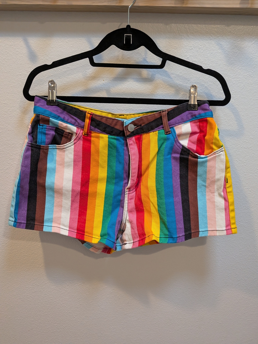 LGBTQ+ Pride Flag 🌈 Jean Shorts L
